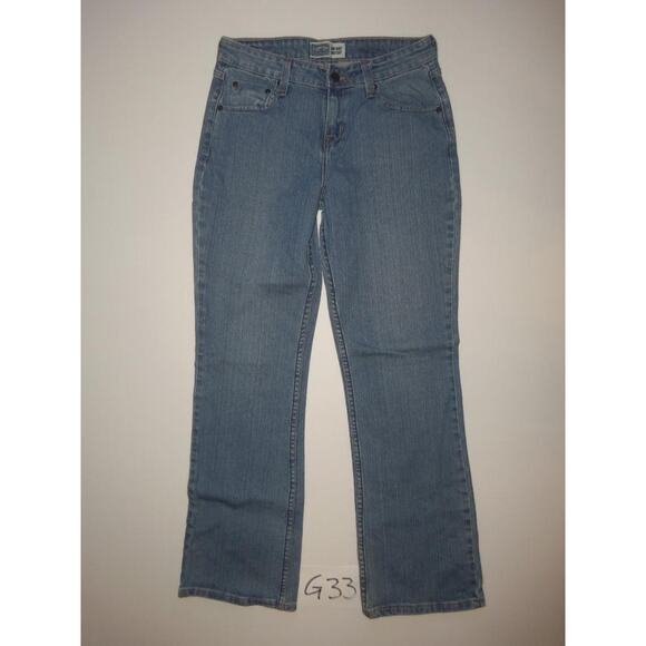 Levi Blue Jeans Size 6 M Mid Rise Boot Cut Stretch Womens -0220G33 - Picture 1 of 3